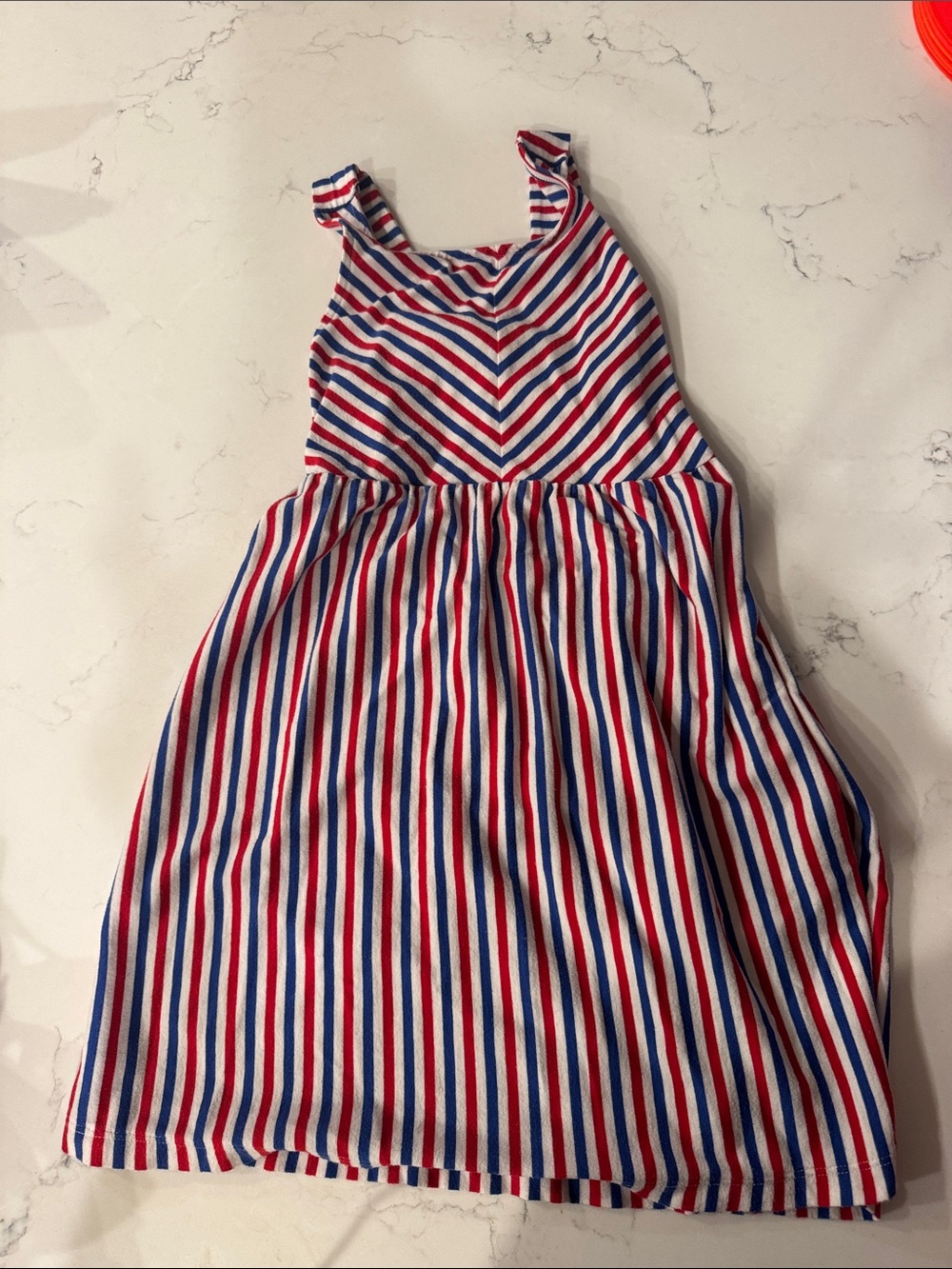 Cat & Jack Red, White & Blue Striped Sleeveless Dress